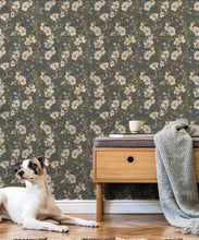 Load image into Gallery viewer, Wallpaper Republic - Floral Emporium Collection - Sweet Brair - Slate Grey - Insitu