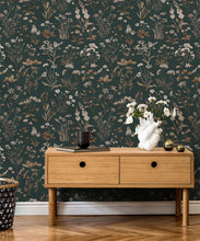 Load image into Gallery viewer, Wallpaper Republic - Floral Emporium Collection - Meadows Antique - Antique Green - Insitu