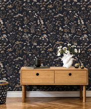 Load image into Gallery viewer, Wallpaper Republic - Floral Emporium Collection - Meadows Antique - Navy - Insitu