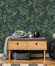Load image into Gallery viewer, Wallpaper Republic - Floral Emporium Collection - Woodland Floral - Green - Insitu