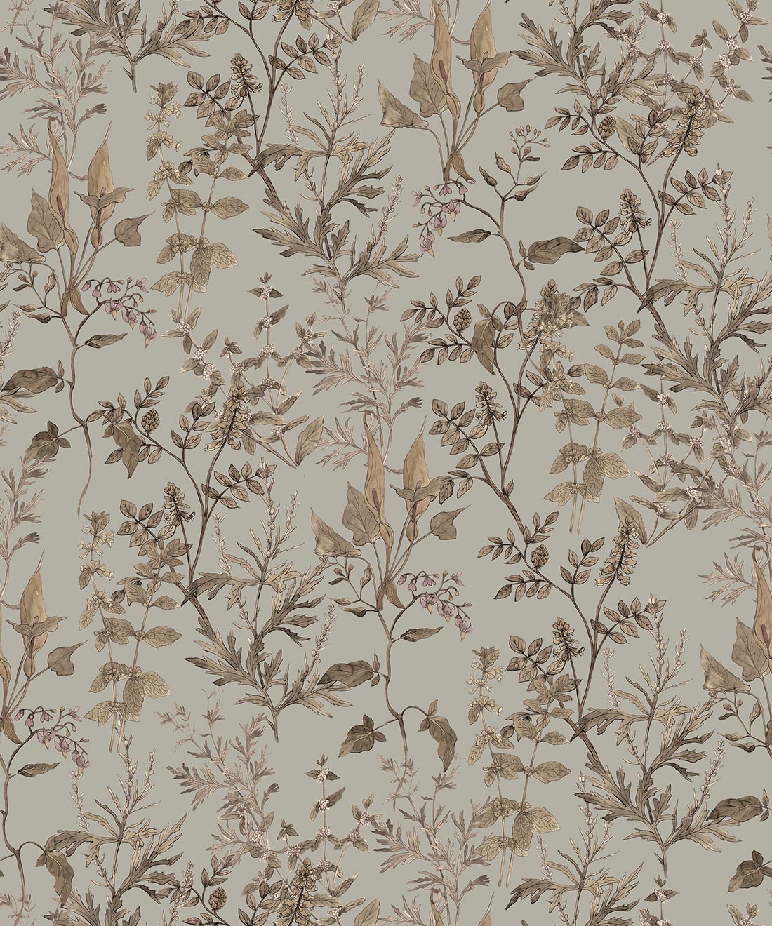 Antique Botanica Wallpaper