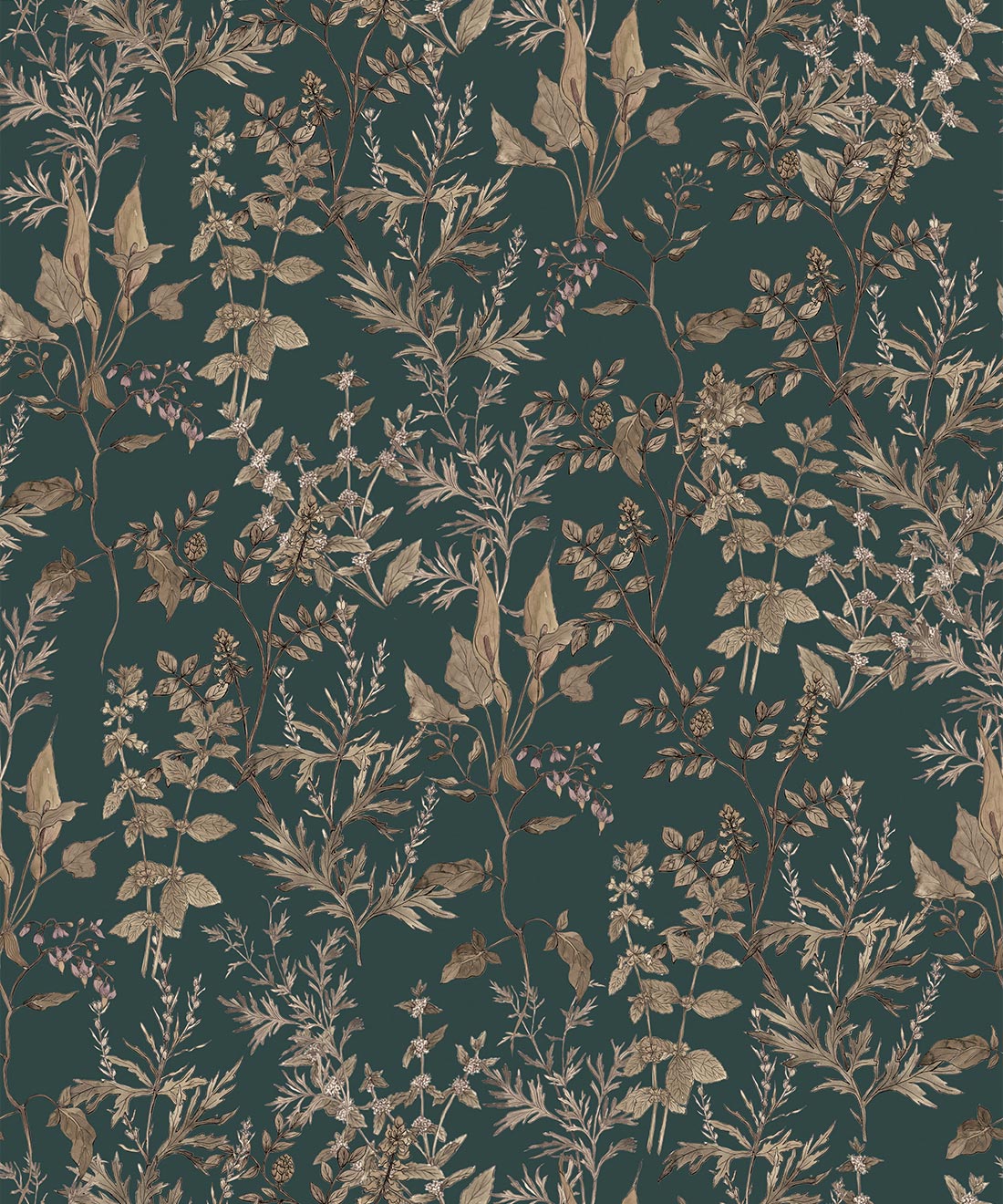 Antique Botanica Wallpaper