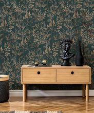 Load image into Gallery viewer, Wallpaper Republic - Floral Emporium Collection - Antique Botanica - Green - Insitu