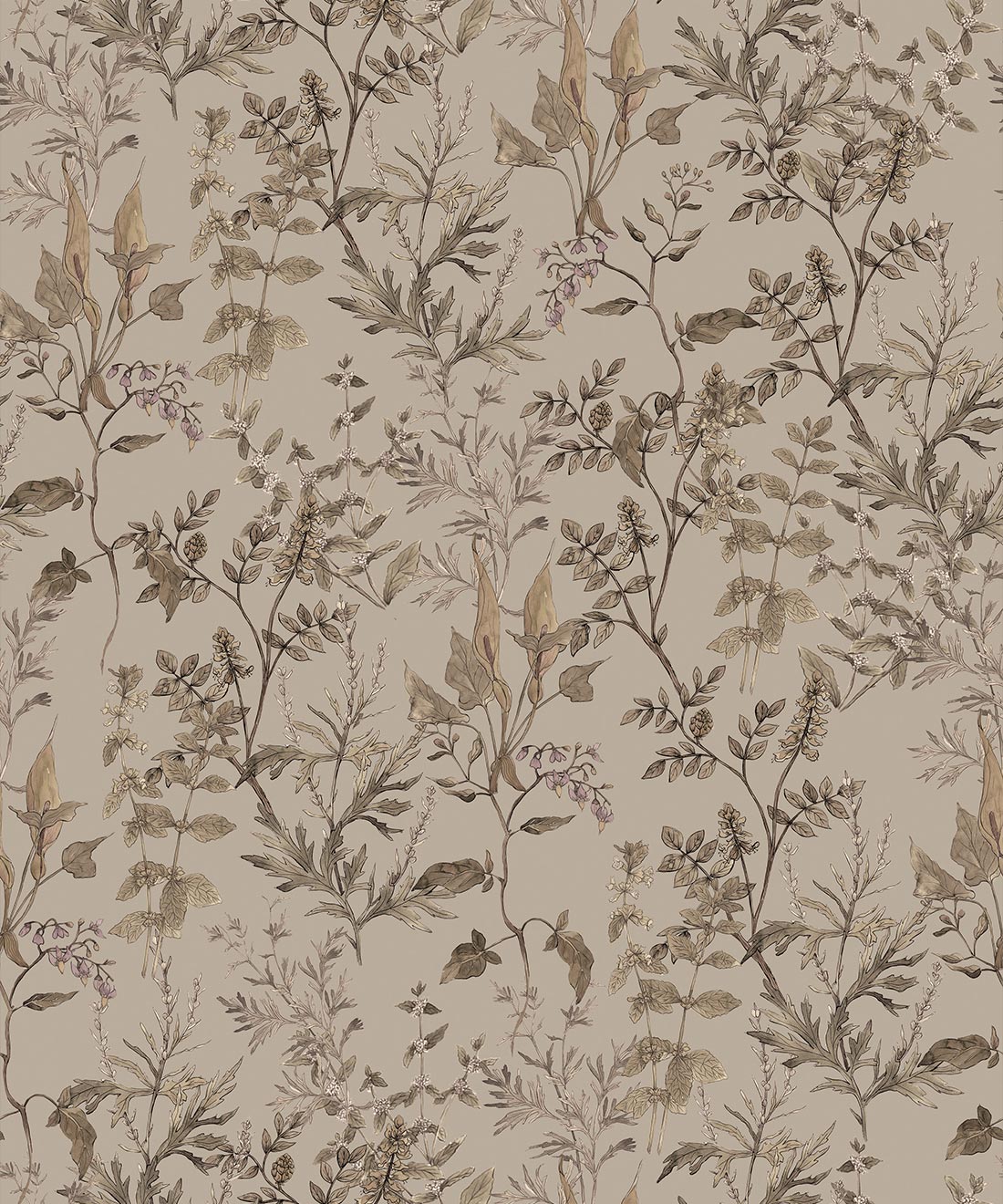 Antique Botanica Wallpaper