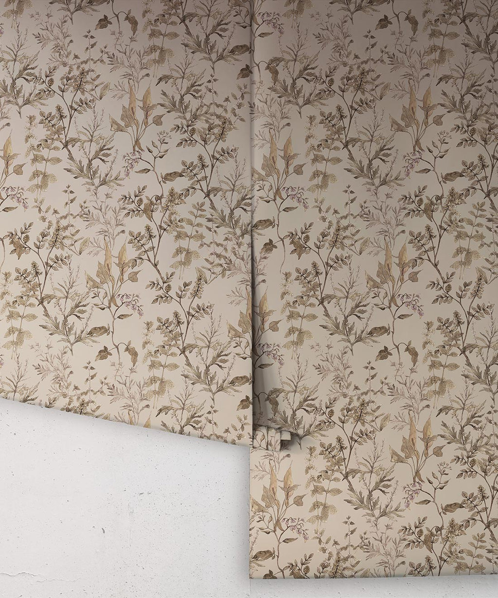 Wallpaper Republic - Floral Emporium Collection - Antique Botanica - Linen - Roll