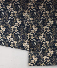 Load image into Gallery viewer, Wallpaper Republic - Floral Emporium Collection - Belle Fleur - Navy - Roll