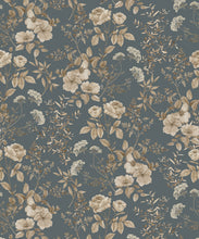 Load image into Gallery viewer, Wallpaper Republic - Floral Emporium Collection - Belle Fleur - Slate Grey - Swatch