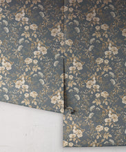 Load image into Gallery viewer, Wallpaper Republic - Floral Emporium Collection - Belle Fleur - Slate Grey - Roll