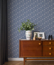 Load image into Gallery viewer, Meadow Dreams Wallpaper - Wallpaper Republic - Colorway: Blue Grey - Insitu