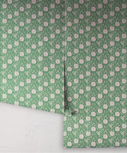 Load image into Gallery viewer, Meadow Dreams Wallpaper - Wallpaper Republic - Colorway: Forest - Roll