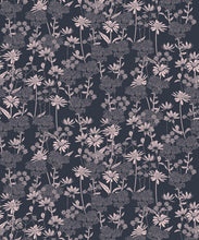 Load image into Gallery viewer, London Street Flowers Wallpaper - Wallpaper Republic - Colorway: Deep Blue - Swatch