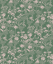 Load image into Gallery viewer, London Street Flowers Wallpaper - Wallpaper Republic - Colorway: Olive - Swatch