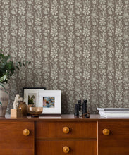 Load image into Gallery viewer, In The Bloom Collection - Wallpaper Republic - Corsage Wallpaper - Colorway: Biscuit - Insitu