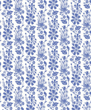Load image into Gallery viewer, In The Bloom Collection - Wallpaper Republic - Corsage Wallpaper - Colorway: Cornflower - Swatch
