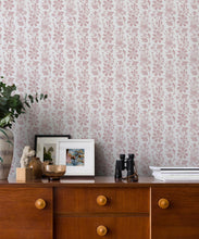 Load image into Gallery viewer, In The Bloom Collection - Wallpaper Republic - Corsage Wallpaper - Colorway: Rose - Insitu