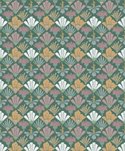 Load image into Gallery viewer, In The Bloom Collection - Wallpaper Republic - Corsage Wallpaper - Colorway: Forest Green - Swatch