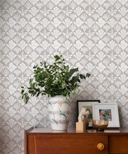 Load image into Gallery viewer, In The Bloom Collection - Wallpaper Republic - Corsage Wallpaper - Colorway: Taupe - Insitu
