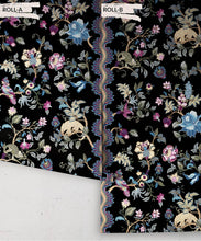 Load image into Gallery viewer, Fantasia Wilds Wallpaper - Wallpaper Republic - by Iryna Ruggeri - Nature’s Tapestry Collection - Colorway: Black - Roll