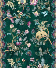 Load image into Gallery viewer, Fantasia Wilds Wallpaper - Wallpaper Republic - by Iryna Ruggeri - Nature’s Tapestry Collection - Colorway: Green - Swatch