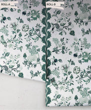 Load image into Gallery viewer, Fantasia Wilds Wallpaper - Wallpaper Republic - by Iryna Ruggeri - Nature’s Tapestry Collection - Colorway: Jade - Roll