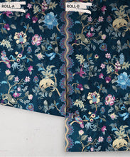 Load image into Gallery viewer, Fantasia Wilds Wallpaper - Wallpaper Republic - by Iryna Ruggeri - Nature’s Tapestry Collection - Colorway: Navy - Roll