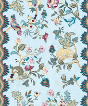Load image into Gallery viewer, Fantasia Wilds Wallpaper - Wallpaper Republic - by Iryna Ruggeri - Nature’s Tapestry Collection - Colorway: Sky - Swatch