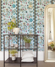 Load image into Gallery viewer, Fantasia Wilds Wallpaper - Wallpaper Republic - by Iryna Ruggeri - Nature’s Tapestry Collection - Colorway: Sky - Insitu