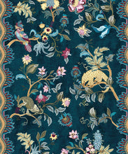 Load image into Gallery viewer, Fantasia Wilds Wallpaper - Wallpaper Republic - by Iryna Ruggeri - Nature’s Tapestry Collection - Colorway: Teal - Swatch