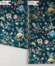 Load image into Gallery viewer, Fantasia Wilds Wallpaper - Wallpaper Republic - by Iryna Ruggeri - Nature’s Tapestry Collection - Colorway: Teal - Roll