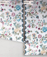 Load image into Gallery viewer, Fantasia Wilds Wallpaper - Wallpaper Republic - by Iryna Ruggeri - Nature’s Tapestry Collection - Colorway: White - Roll