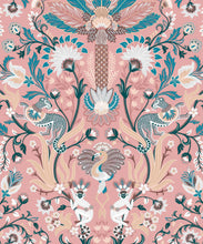 Load image into Gallery viewer, Jungle Symphony Wallpaper • Coral • Swatch