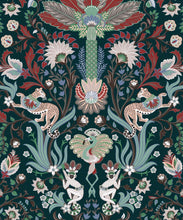 Load image into Gallery viewer, Jungle Symphony Wallpaper • Jade • Swatch