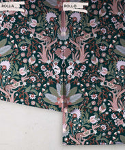 Load image into Gallery viewer, Jungle Symphony Wallpaper • Teal • Rolls