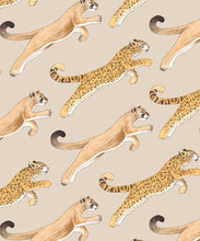 Load image into Gallery viewer, Amazon Big Cat Wallpaper • Jaguars &amp; Pumas • Beige • Swatch