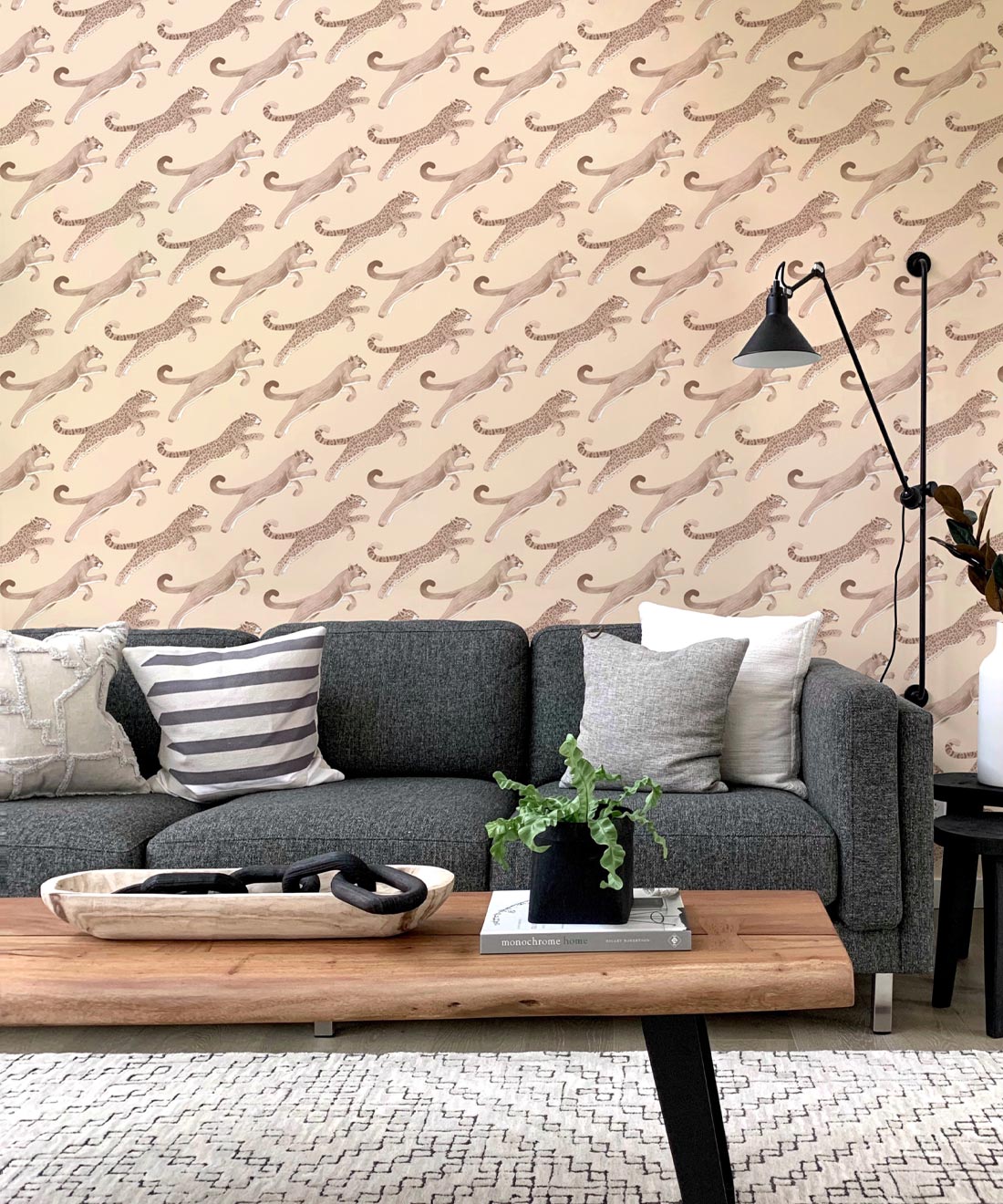 Amazon Big Cat Wallpaper • Jaguars & Pumas • Sepia • Insitu