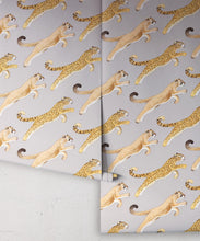 Load image into Gallery viewer, Amazon Big Cat Wallpaper • Jaguars &amp; Pumas • Warm Grey • Rolls