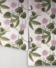 Load image into Gallery viewer, Passiflora Wallpaper • Beige • Rolls