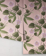 Load image into Gallery viewer, Passiflora Wallpaper • Warm Pink • Rolls