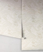 Load image into Gallery viewer, Pororoca Wave Wallpaper • Neutral • Rolls