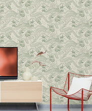 Load image into Gallery viewer, Pororoca Wave Wallpaper • Sand • Insitu