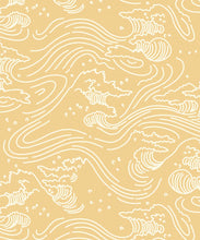 Load image into Gallery viewer, Pororoca Wave Wallpaper • Yellow • Swatch