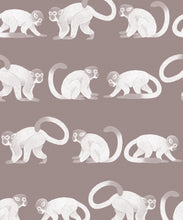 Load image into Gallery viewer, Squirrel Monkeys Wallpaper • Rust • Swatch