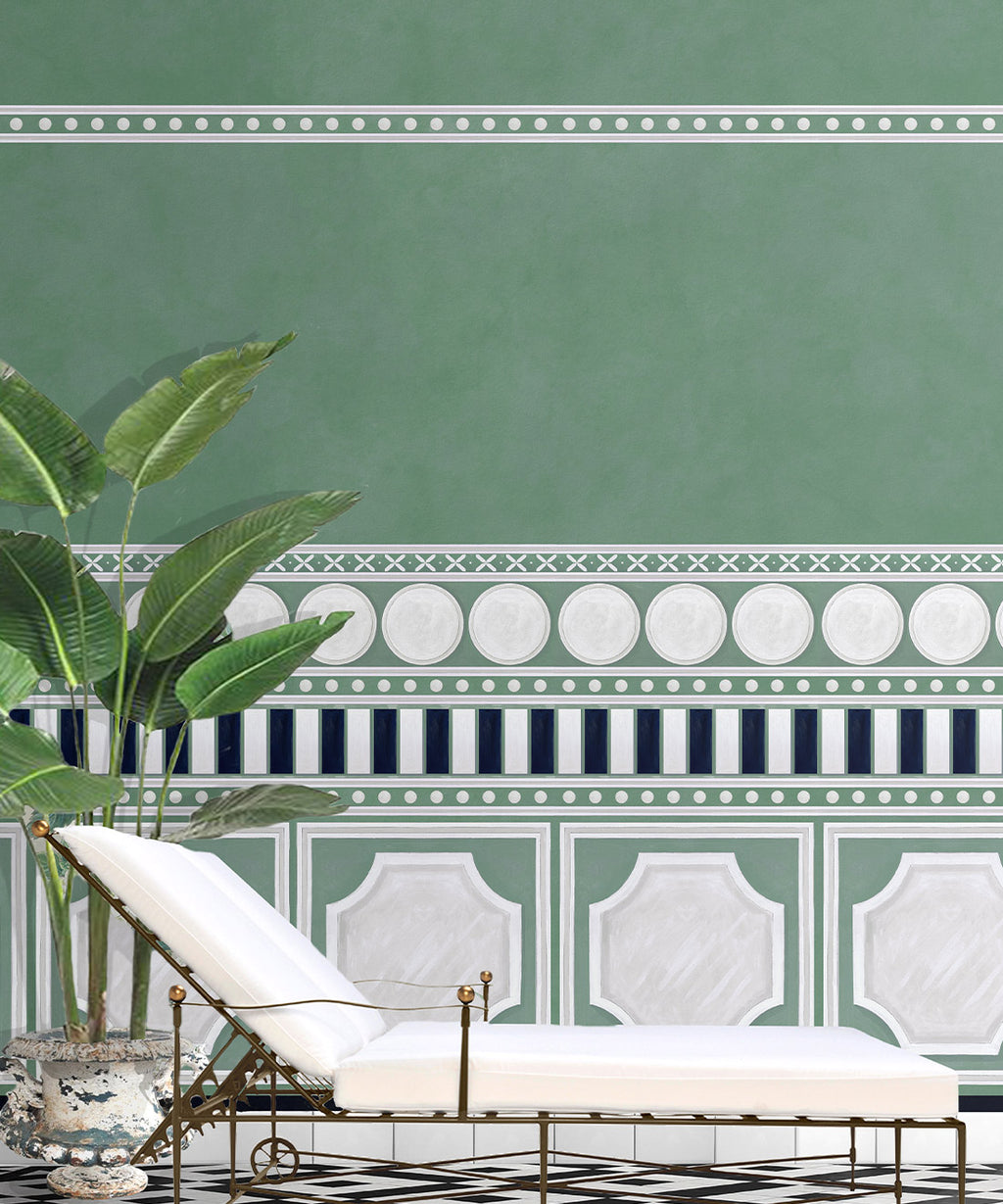Fresco Mural • Powder Green • Insitu