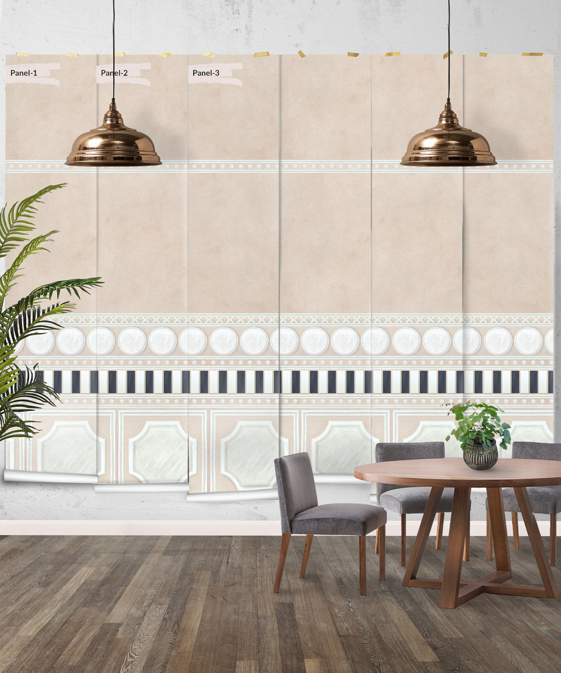 Fresco Mural • Powder Pink • Panels