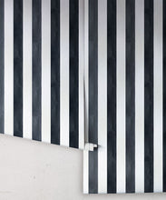 Load image into Gallery viewer, Fresco Stripe Wallpaper • Striped Wallpaper • Caramel • Rolls