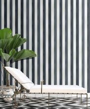 Load image into Gallery viewer, Fresco Stripe Wallpaper • Striped Wallpaper • Caramel • Insitu