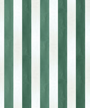 Load image into Gallery viewer, Fresco Stripe Wallpaper • Striped Wallpaper • Green • Swatch