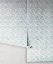 Load image into Gallery viewer, Garden Tiles Wallpaper • Geometric Wallpaper • Mint • Rolls