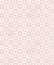 Load image into Gallery viewer, Garden Tiles Wallpaper • Geometric Wallpaper • Pink • Swatch