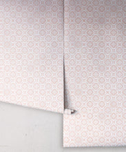 Load image into Gallery viewer, Garden Tiles Wallpaper • Geometric Wallpaper • Pink • Rolls